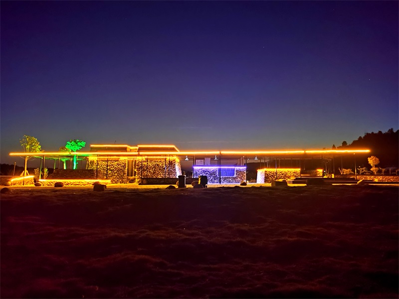 微光太能陽景觀燈帶夜景