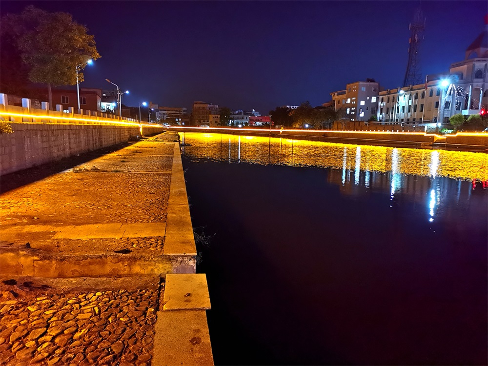 微光太能陽景觀燈帶夜景