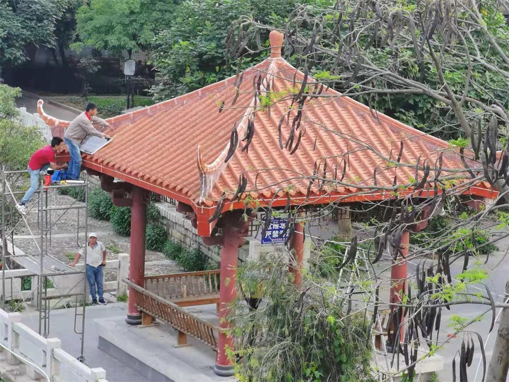 微光能景觀燈安裝現場